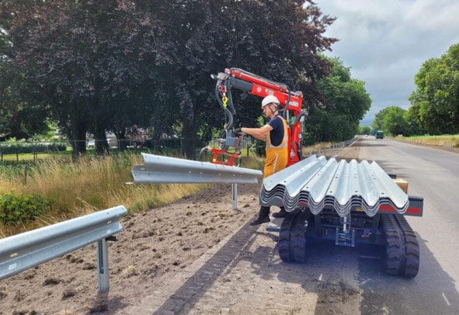 GSI Highway Guardrail Installation Category Image of a bridge rail